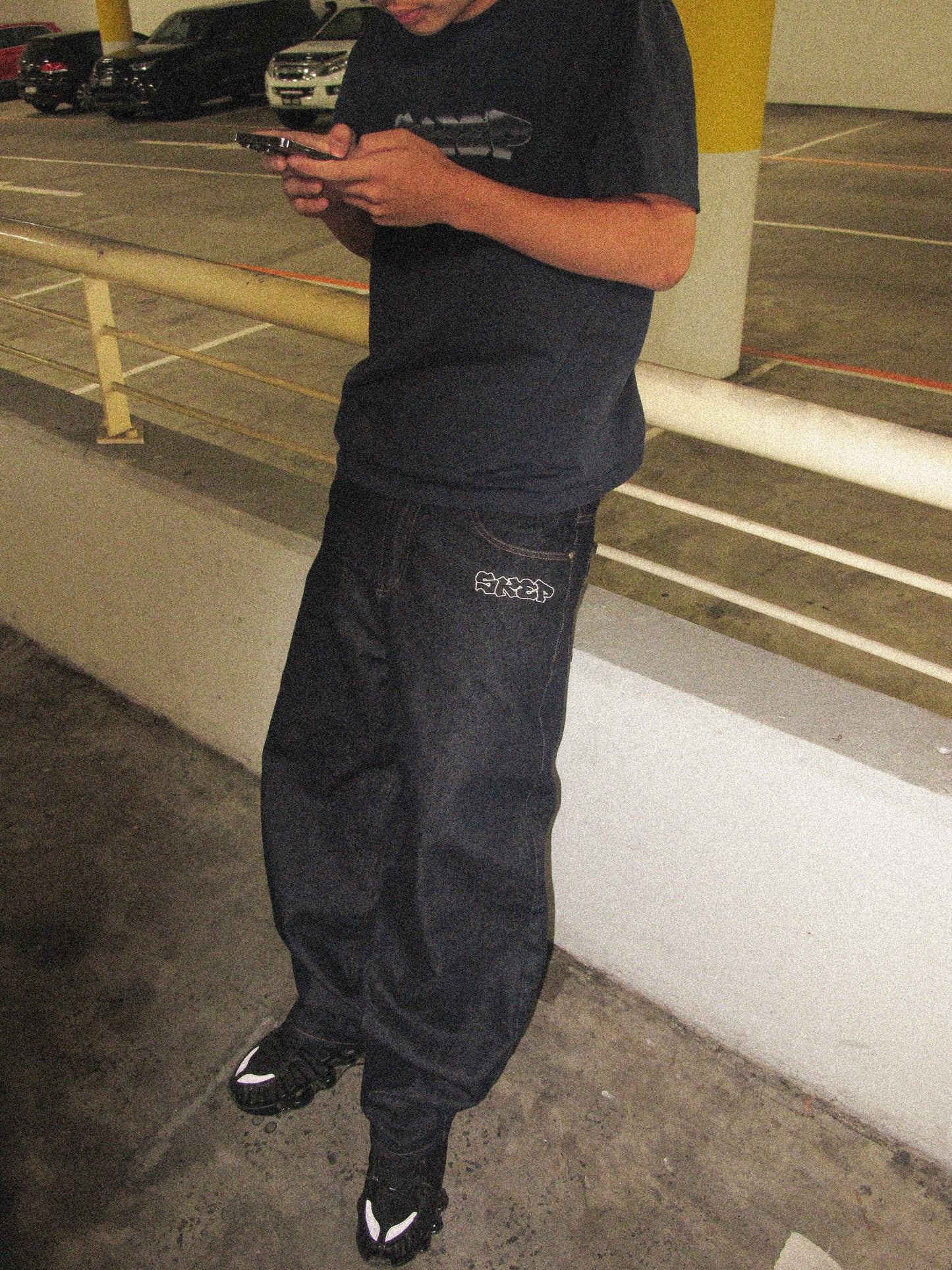Skep PORKER Dark Blue Raw Denim